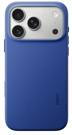 MOFT für iPhone 17 Pro Hülle, MOVAS Vegane Ledertasche Magnetische Hülle, Weicher Anschlag, Farberhaltung, Fleckenresistent, Leicht zu Reinigen, Saphir