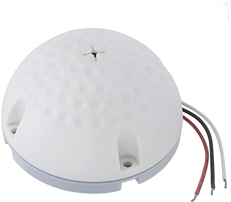 YuShaTra Microphone de vidéosurveillance DC 12 V, Micro à réduction de Bruit Dynamique de Type Demi-Boule, capteur Audio Haute sensibilité pour caméra de sécurité, capteur de Surveillance
