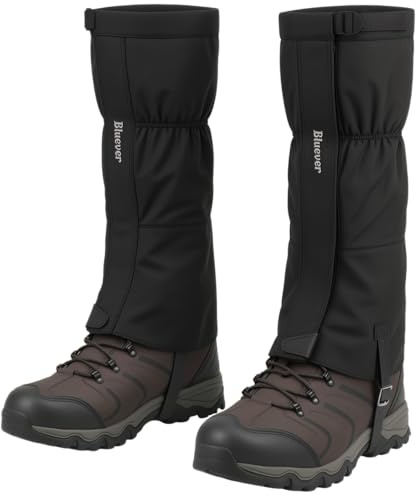 BLUEVER wasserdichte Wander-Gamaschen aus 1000D Nylon für Schnee