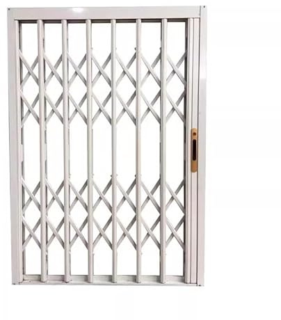 Weiße einbruchhemmende Fenstergitter, einziehbare Außenfenster-Sicherheitsgitter zum Schutz vor Einbruch für Schiebetüren und Fenster(W20xH28in/50x70cm)