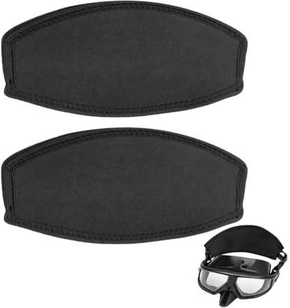 Tauchmaskenband 2 Stück, Anti-Verhedderung Neopren Maskenband Überzug für Schnorcheln und Schwimmen, Haar-Schutz Taucherbrillen Zubehör für Damen und Herren