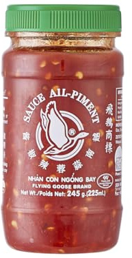 Sambal Oelek (Würzpaste aus Chilis) mit extra Knoblauch 245g