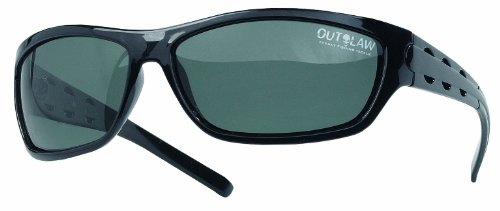 Balzer Outlaw Brille Pol- Brille Ice Man - Polarisierungsbrille - Modern - Unisex - Schwarz - Smoke - UV400 - Vollrand - Herren - Hip-Hop Fans, Teenager, Junge Erwachsene