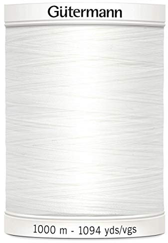 Gutermann (Sewing Thread) Sew All Thread 1000m - White (800)