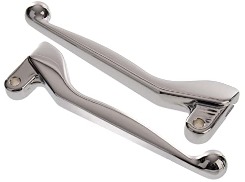 MZA Meyer-Zweiradtechnik GmbH Handhebel SET, ALU-massiv, Bremshebel + Kupplungshebel (auch für Ausführung mit Bremslichtschalter), verchromt, S51, S53, SR50