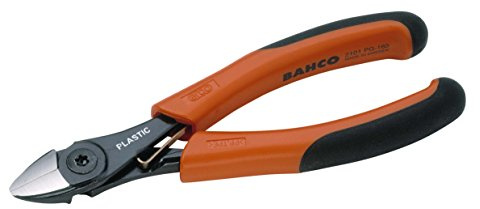 Bahco 2101PG-160 Ergo Side Cutting Pliers for Plastic, Multi-Colour, 160 mm