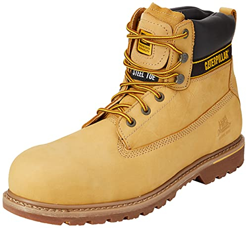 Cat Footwear Holton S3 HRO SRC, Stivali Uomo, Honey, 44 EU