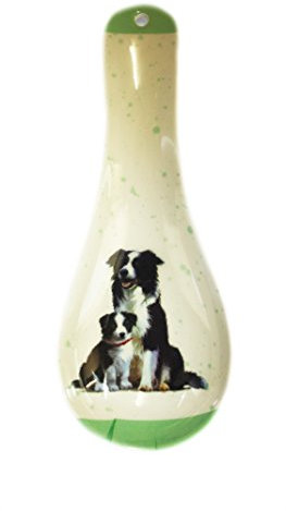 Dog and Puppy Spoon Rest (BORDER COLLIE)