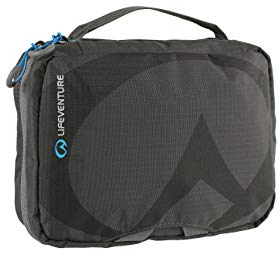 Lifeventure Wash Bag for Men & Women Water-Resistant Travel Hanging Wash Bag with Mirror and Dry/Wet Separation Pockets