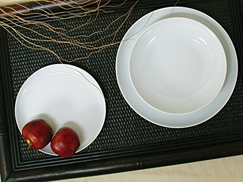 HOTELWARE 4350509 Plat Royal Zen Rond, 32 cm, porcelaine, Blanc