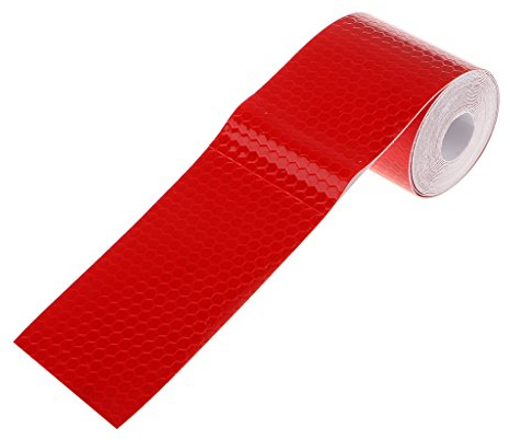 3m Etiqueta Adhesiva Cinta Reflectante Seguridad Advertencia para Coche Camión - Rojo