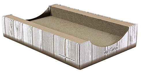 CanadianCat Company | Der KRATZKARTON 2.0 | XXL Scratch Lounge | Kratzmöbel, Kratzbrett | Qualitäts-Wellpappe + Katzenminze | 34 X 56 X 12cm