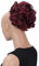 CAISHA Dutt Haarteil Zopf Haarknoten Hepburn-Dutt Haargummi Hochsteckfrisuren DM15cm Gewellt Rot Mix HK113