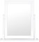 Bella Mirror - White - 46x47cm - Dressing Table Tabletop Mirror - Innova Collection from Home Selections