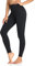 Colorfulkoala Frauen Butterweich hoch taillierte Yoga-Hose in voller Länge Leggings (S, Schwarz)