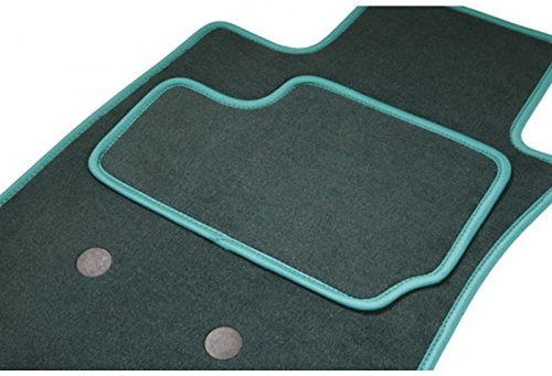 Tapis MEGANE 3 Coupe, 2 Avants + 1 arriere VERT, du 11.08 au ce jour sur mesure. Gamme Tapis ETILE
