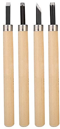 Cuchillo de madera, conjunto de herramientas, 4 Uds cuchillo profesional sacapuntas manual sello de goma cuchillo herramientas de talla Set, -, #3
