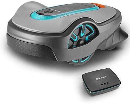 Gardena set smart SILENO life: robot cortacésped para superficies de < 1000 m², control mediante aplicación del sistema smart, silencioso, versión ES (año modelo 2019) (19114-34)