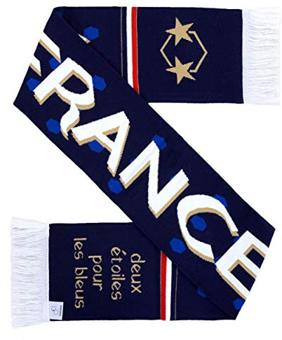 Euroscarves National Soccer High-Definition-HD-Strickschal, Blau, Weiß, Rot, fits all