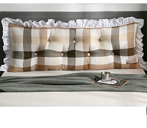 YZJJ Cushy Bed Pillow Bolster Großes Kopfteil Lesen Rückenpolster für Schlafsofa Tagesbett Gepolsterte Kissen Langes Kissen