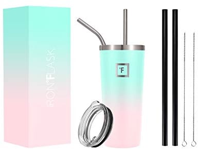 IRON °FLASK Classic Tumbler - 710 ml, Vacuum Insulated Stainless Steel, Hot Cold, Double Walled, Thermo Travel Mug, Water Metal Canteen