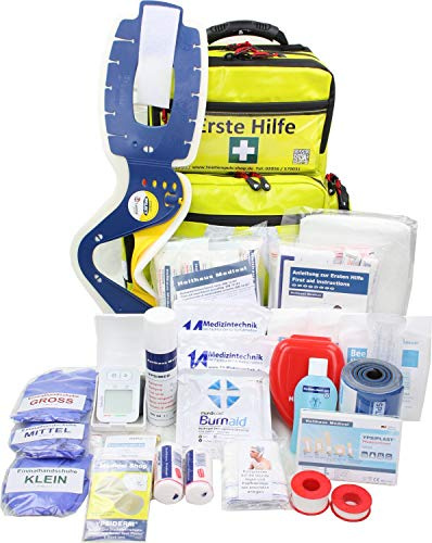 Erste Hilfe Notfallrucksack Ski & Wintersport mit Powerflarewarnleuchte Planenmaterial Waterstop