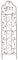 RUDDINGS WOOD Metal Garden Wall Trellis Climbing Clematis Plant Support Frame Woodlands Bird and Leaf Design