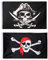 2 Piezas Bandera del Cráneo, Bandera Pirata Jolly Roger, para la Decoración de Halloween, Juego Pirata, Fiesta Pirata