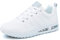 MINBEI Baskets Femmes Chaussures de Running pour Fille Athlétiques Légères Chaussures de Sport pour Femme Blanc Air Coussin 42 EU