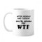 Kaffeetasse mit englischem Wort „Montag Dienstag“ WTF Keramik Kaffee Porzellan Tasse Geschirr