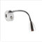 Ready Lampe de lecture LED 12 V avec interrupteur tactile On/Off et support USB 5 V/2 A - Chargeur rapide USB, pour caravane, camping-car, bateau, yacht - Universelle (Argenté-M)