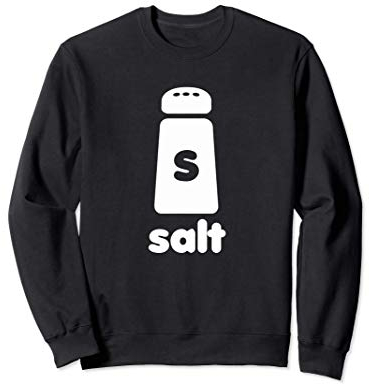 Salt Shaker Halloween Simple Costume Seasoning Sweatshirt