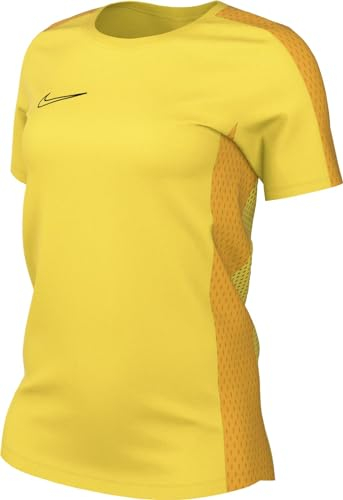 NIKE DR1338-719 W NK DF ACD23 TOP SS T-Shirt Damen Tour Yellow/University Gold/Black Größe L