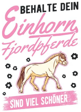 Fjordpferd Tagesplaner: Fjordpferd Einhorn Norweger Pferd Fjord Horse / Kalender 2023 & 2024 / Wochenplaner Tagesplaner Planer / Planungsbuch To-Do-Liste / 6x9 Zoll / 100 ausfüllbare Seiten
