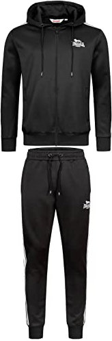 LONSDALE Trainingsanzug Herren XL Wetwood | Sportanzug Herren mit Kapuze Schmale Passform Trainingsanzug Mit Zip und Taschen Hausanzug Herren Warm