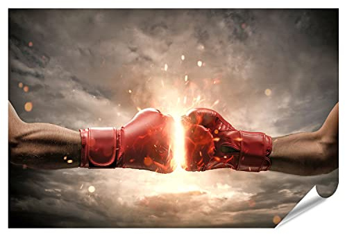 islandburner XXL Bild Poster Boxen Kampf Motivation Energie Premium Bilder Fotodruck