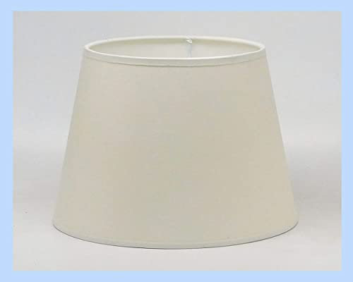 Paolo Rossi paralume prime coprilampada tronco cono in tessuto cotone avorio e PVC - produzione propria - made in Italy (cm 50)