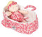 Jolijou - JJ6008 Puppe, gesteppt, Stoffpuppe, Marylou – Rosa
