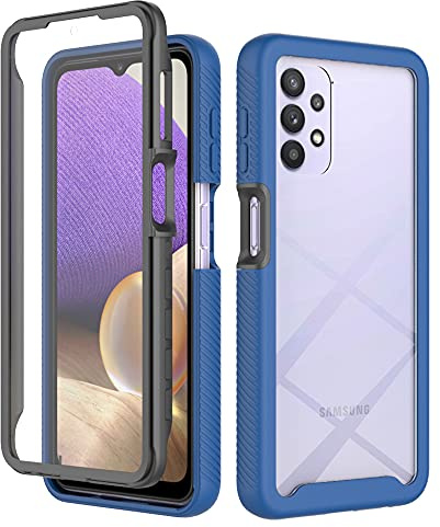 XINNI Coque pour Samsung Galaxy A32 4G | 360 Degrés Full Body Etui Solide Double Face Bumper Portable Transparent Housse