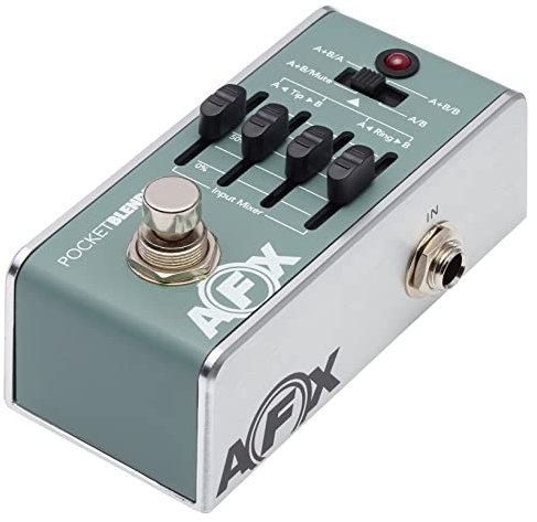FISHMAN Pédale AFX Pocket Blender, Mini A/B/Y + D.I., gris