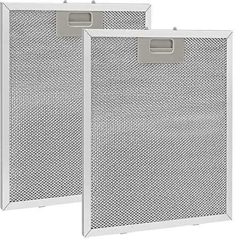 DAGORD 2 piezas Filtro de Grasa para Campana Extractora de Cocina 320 x 260 mm Filtro de Aluminio para Campana Extractora Universal para Campanas de Cocina