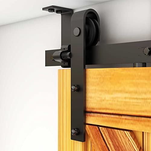 WOLFBIRD 183cm (6FT) Deckenhalterung Halterung Schienensystem für Laufschiene Schiebetüren Barn Door Schiebetür Komplettset Innentüren