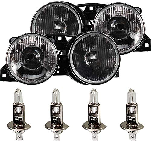 EISENFELS Bundle Set 106524584 erstellt mit Scheinwerfer rechts & links + Leuchtmittel H1 kompatibel 3er Cabriolet E30