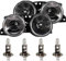 EISENFELS Bundle Set 106524584 erstellt mit Scheinwerfer rechts & links + Leuchtmittel H1 kompatibel 3er Cabriolet E30