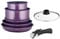 Arthur Martin AM7701 Batterie de cuisine amovible 7 pièces Aluminium avec revêtement anti adhérent Poignée amovible tous feux dont induction