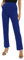 EXCHIC Femmes Bureaux Casual Jambes Droites élastique Travail Pantalons Taille Haute Pantalons avec Poches(XL, Bleu Royal)