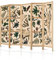 murando - Paravent Innen Raumteiler Holz Botanik Abstrakt 225x172 cm 5-teilig Japanische Trennwand Raumtrenner Room Divider Mobiler Sichtschutz Spanische Wand Raum Abtrennung Natur b-A-10439-bh-b