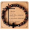Eigso Schwarz Onyx Perlen Kreuz Armband Christlich für Männer Frauen Mala Perlen Gebet Holzperlen Armband für Mann Frau