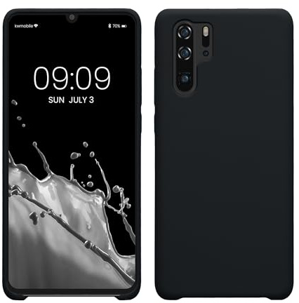 kwmobile Handyhülle für Huawei P30 Pro Hülle - Case Silikon - Kabelloses Laden - Schutzhülle Cover in Heidelbeerblau
