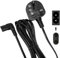 FASTRONICS® Figure Of 8 Power Cable 5M | 2-Pin Right Angle IEC-C7 Connector Universal UK TV Plug & Figure 8 Power Lead | Compatibility: PS4, PS5, Samsung TV, LG TV, Speaker Power Cable (5M)